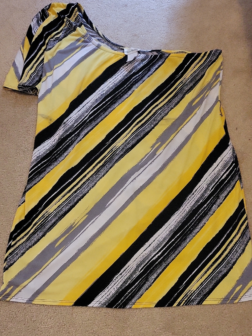 Free W Any Purchase! Olivia Matthews Striped Tee. Has Some Staining.